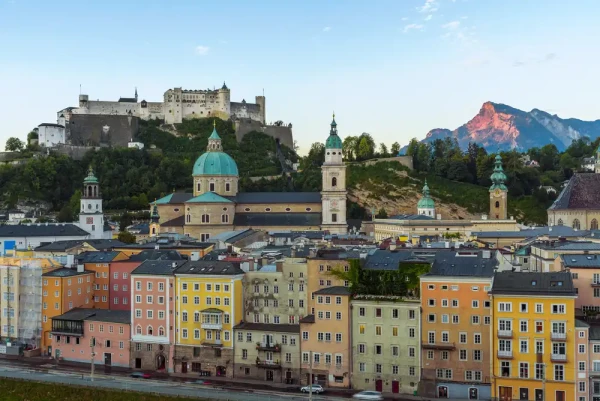 Salzburg skyline with Hohensalzburg Fortress | 365Camperhire.co.uk Salzburg skyline with Hohensalzburg Fortress