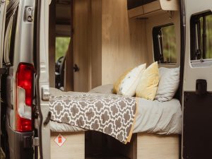 Expedition 67 Automatic from 365camperhire.co.uk Rear Bed