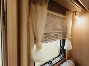 Expedition Motorhome from 365 Camper Hire Curtains and Blinds