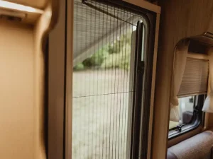 Expedition Motorhome from 365 Camper Hire Door Screen