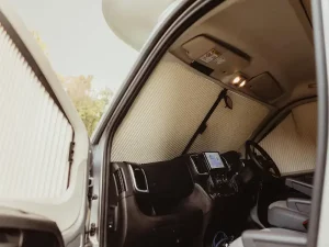 Expedition Motorhome from 365 Camper Hire Cab Blinds