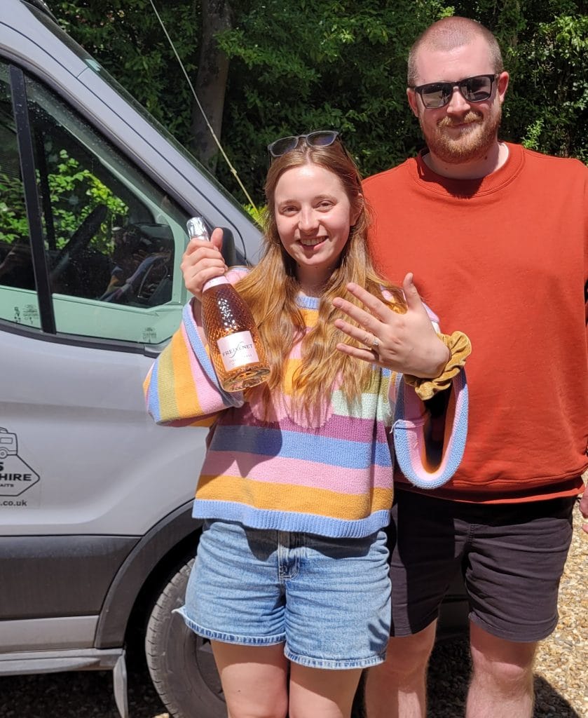 365 Camper Hire Customers get engaged whilst on Scotland Trip