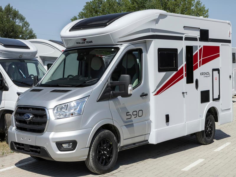 Roller Team Kronos 590 -2027 spacious 2 + 2 berth motorhome in Fleet Hampshire available to hire from 365 Camper Hire.